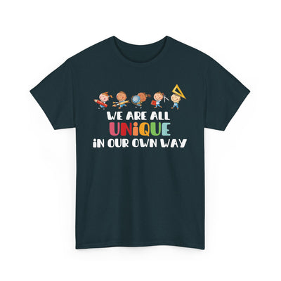 We Are All UNIQUE in Our Own Way Unisex Heavy Cotton Tee