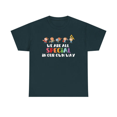 We Are All SPECIAL in Our Own Way Unisex Heavy Cotton Tee