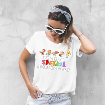 We Are All SPECIAL in Our Own Way Unisex Heavy Cotton Tee