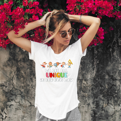 We Are All UNIQUE in Our Own Way Unisex Heavy Cotton Tee