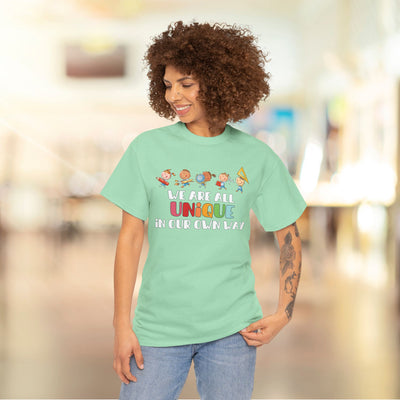 We Are All UNIQUE in Our Own Way Unisex Heavy Cotton Tee