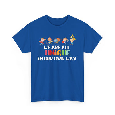 We Are All UNIQUE in Our Own Way Unisex Heavy Cotton Tee