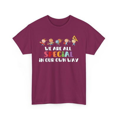 We Are All SPECIAL in Our Own Way Unisex Heavy Cotton Tee