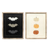 Bat and Pumpkin Reversible Sign