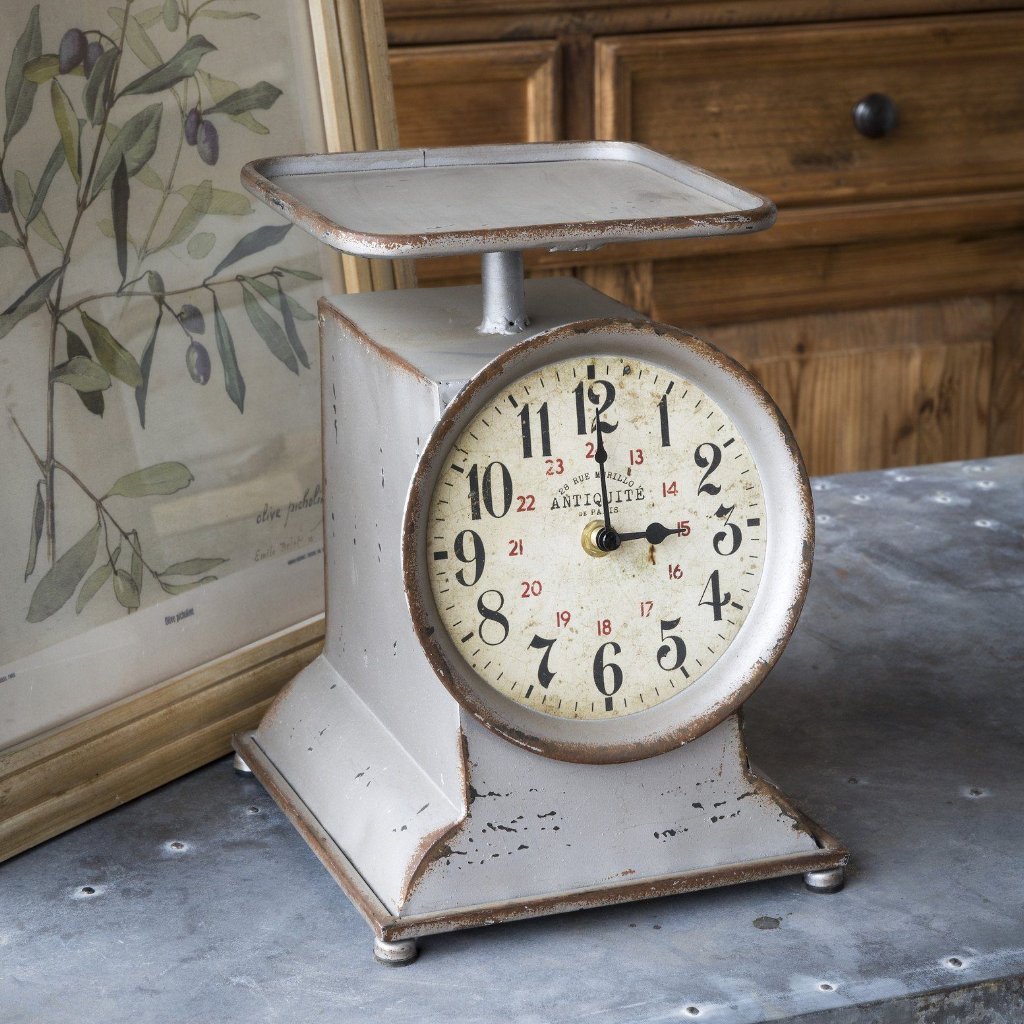 Farmhouse Kitchen Scale Clock