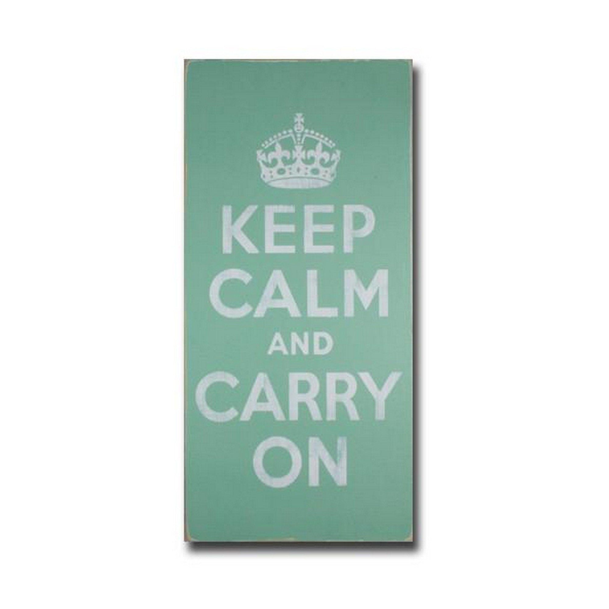 keep calm and carry on crown green